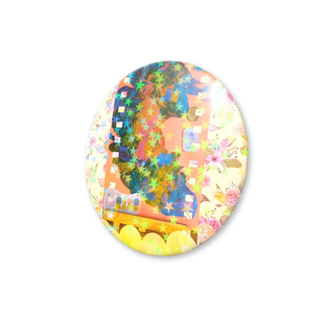 🌏️PANGEA with Moon🌕️ホロ缶バッジ