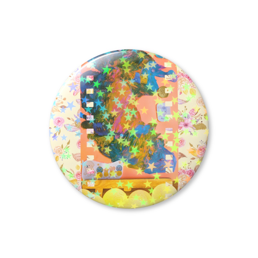 🌏️PANGEA with Moon🌕️ホロ缶バッジ