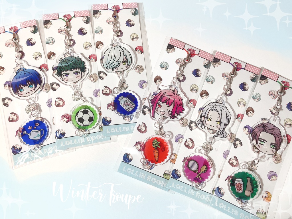 つながるチャームストラップ(25種)+おしり1種