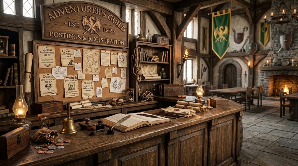 【背景素材】冒険者ギルド20枚セット