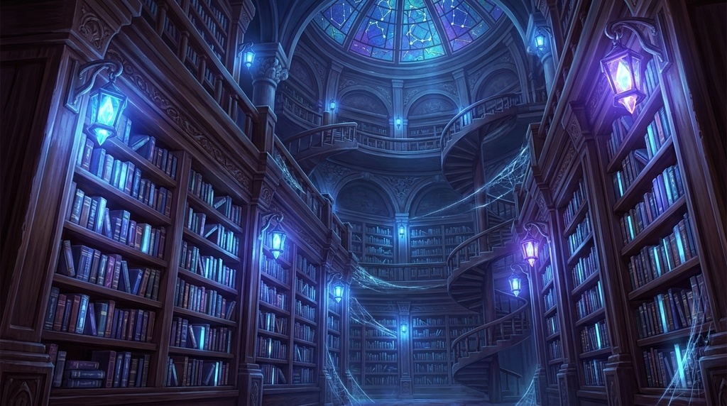 【背景素材】魔法図書館20枚セット