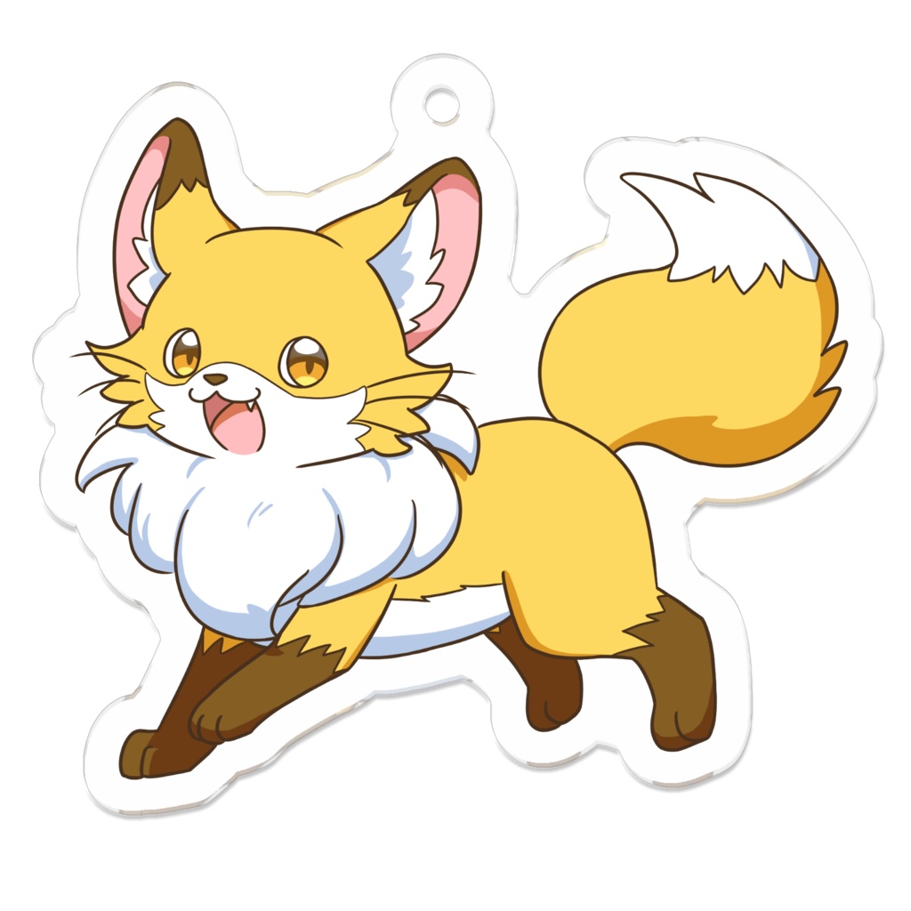 きつねさんアクリルキーホルダー
