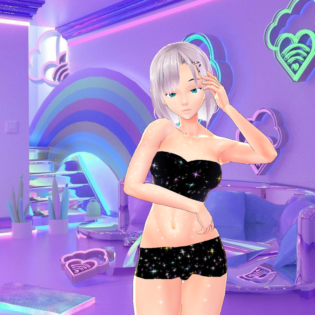 [Vroid texture body] Shining stars