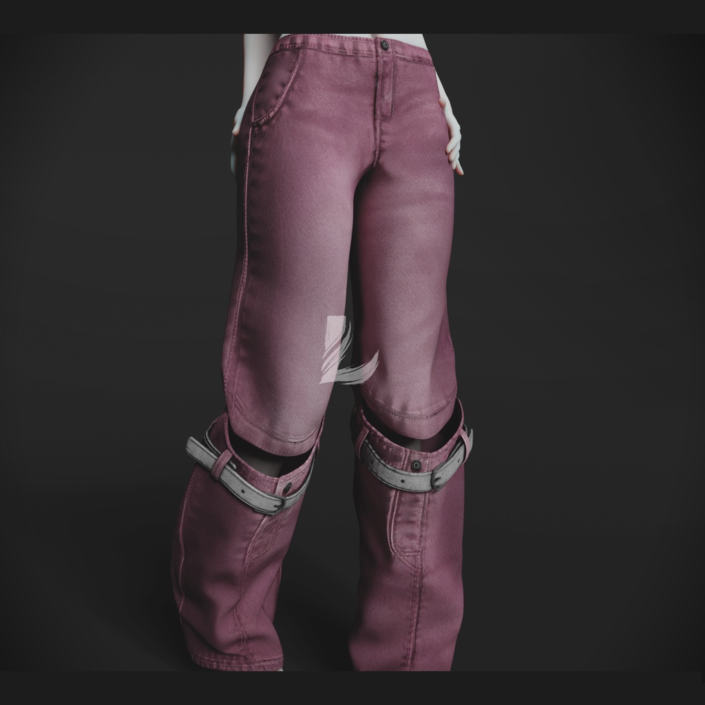 KNEE BELT PANTS 森羅 - Shinra