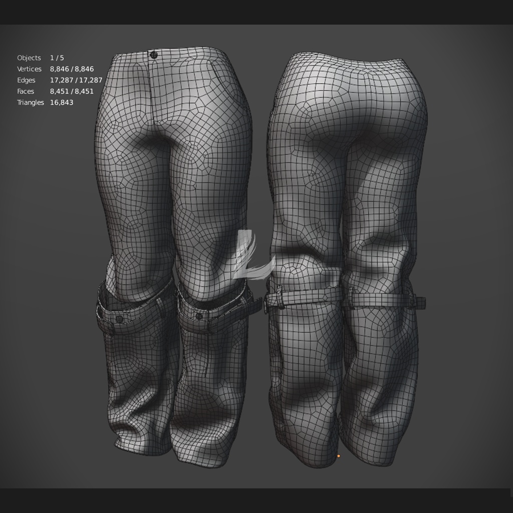 KNEE BELT PANTS 森羅 - Shinra