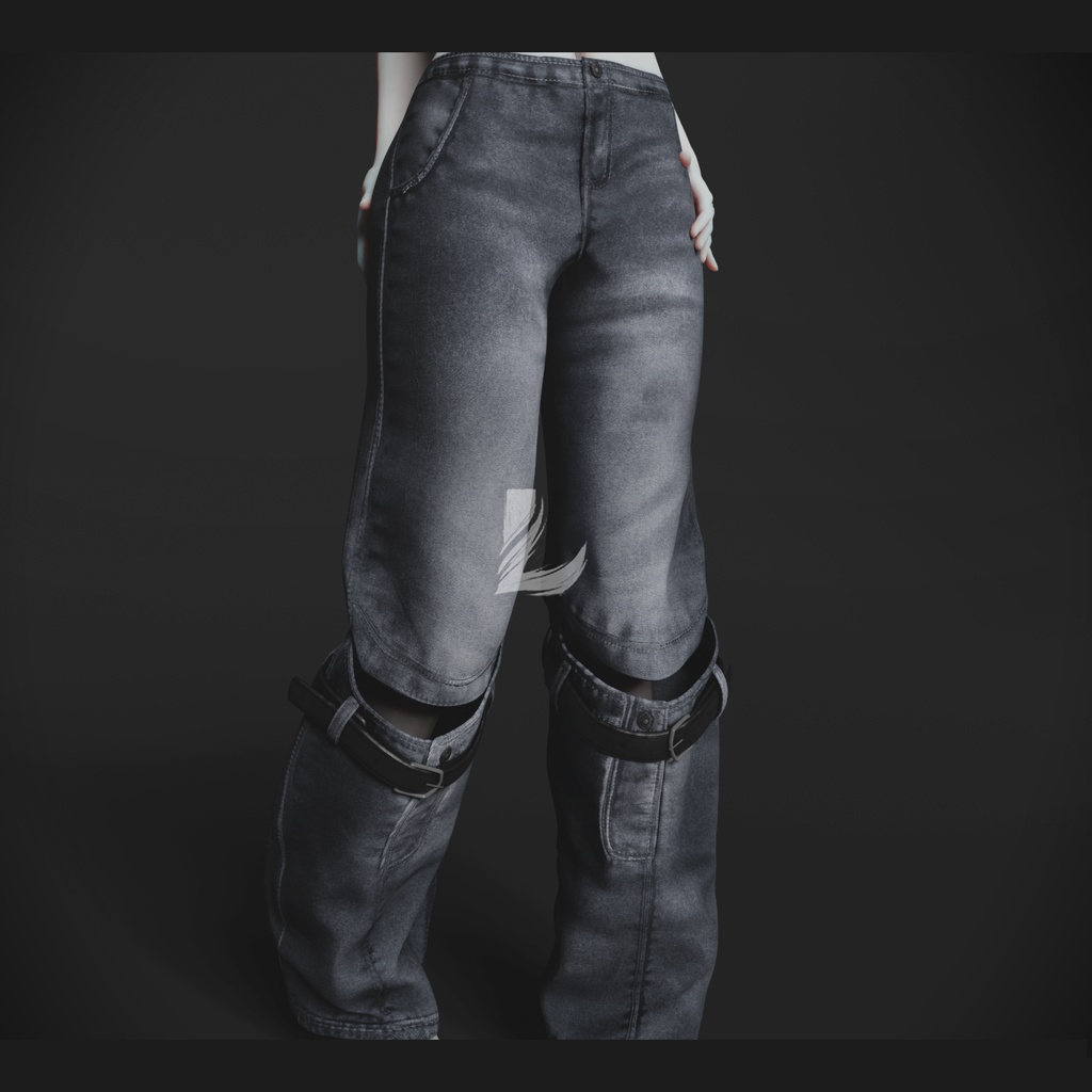 KNEE BELT PANTS 森羅 - Shinra