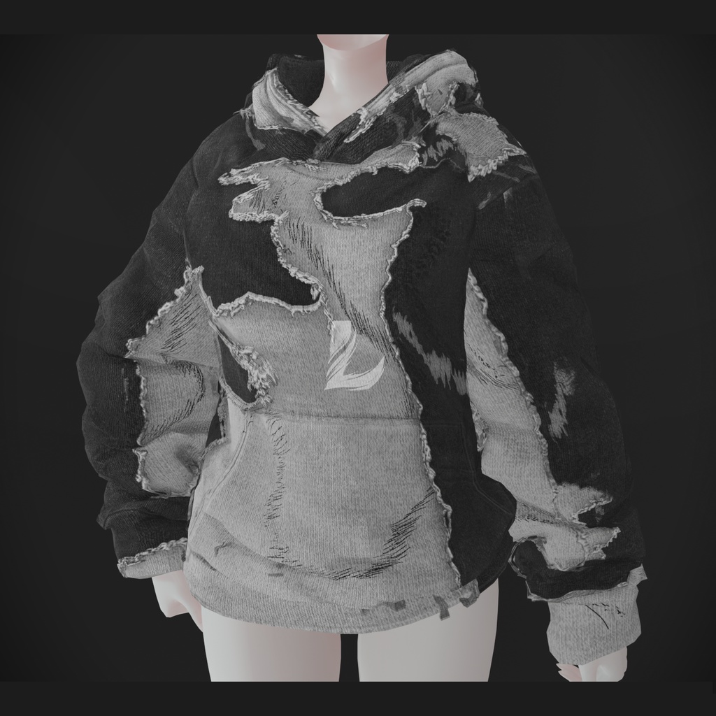 RIPPED HOODIE 森羅 - Shinra