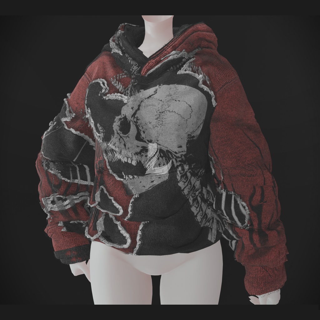 RIPPED HOODIE 森羅 - Shinra