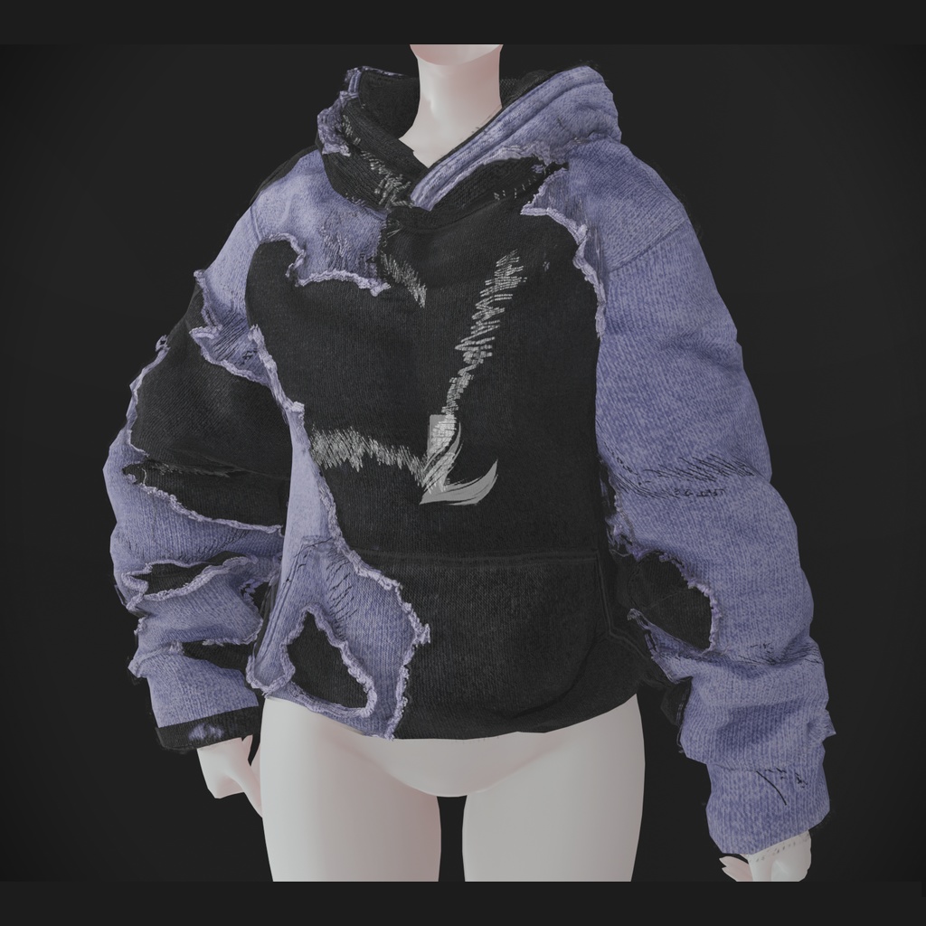 RIPPED HOODIE 森羅 - Shinra