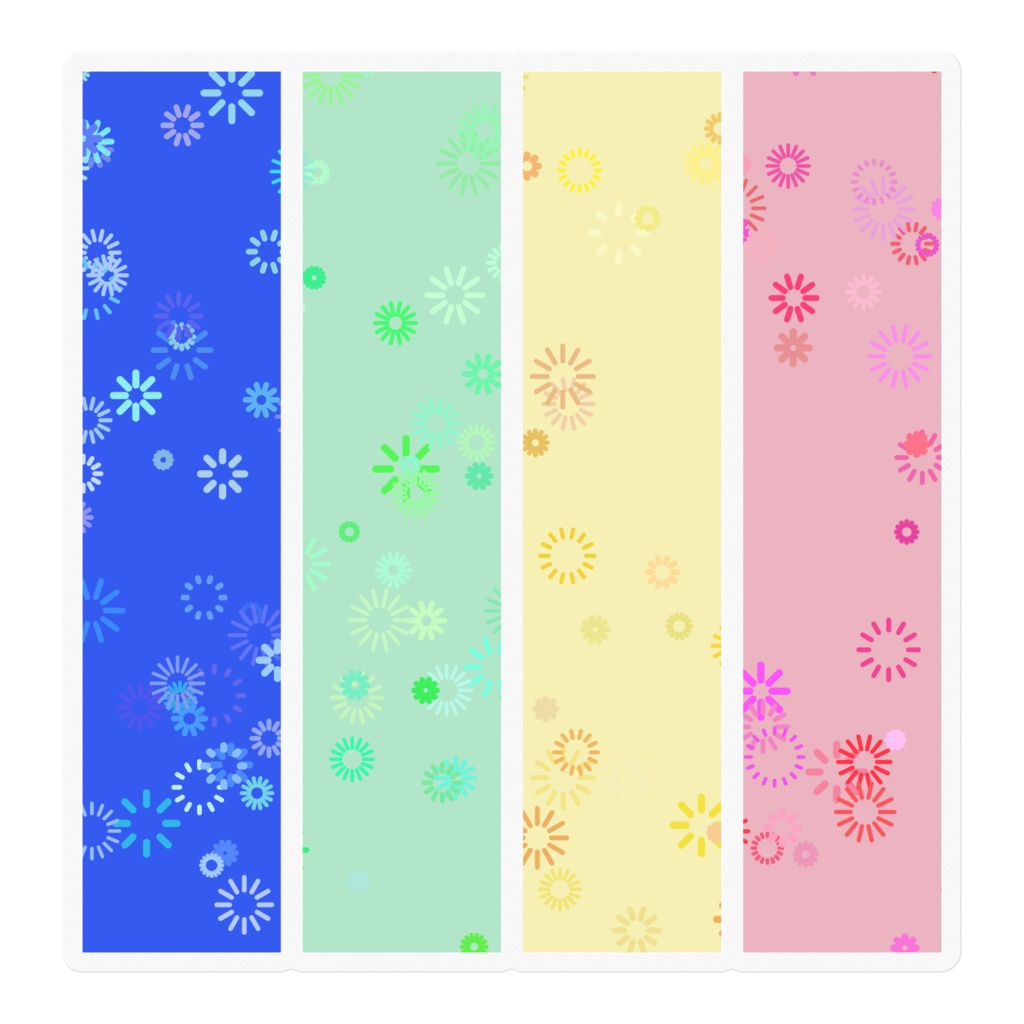 花　シール