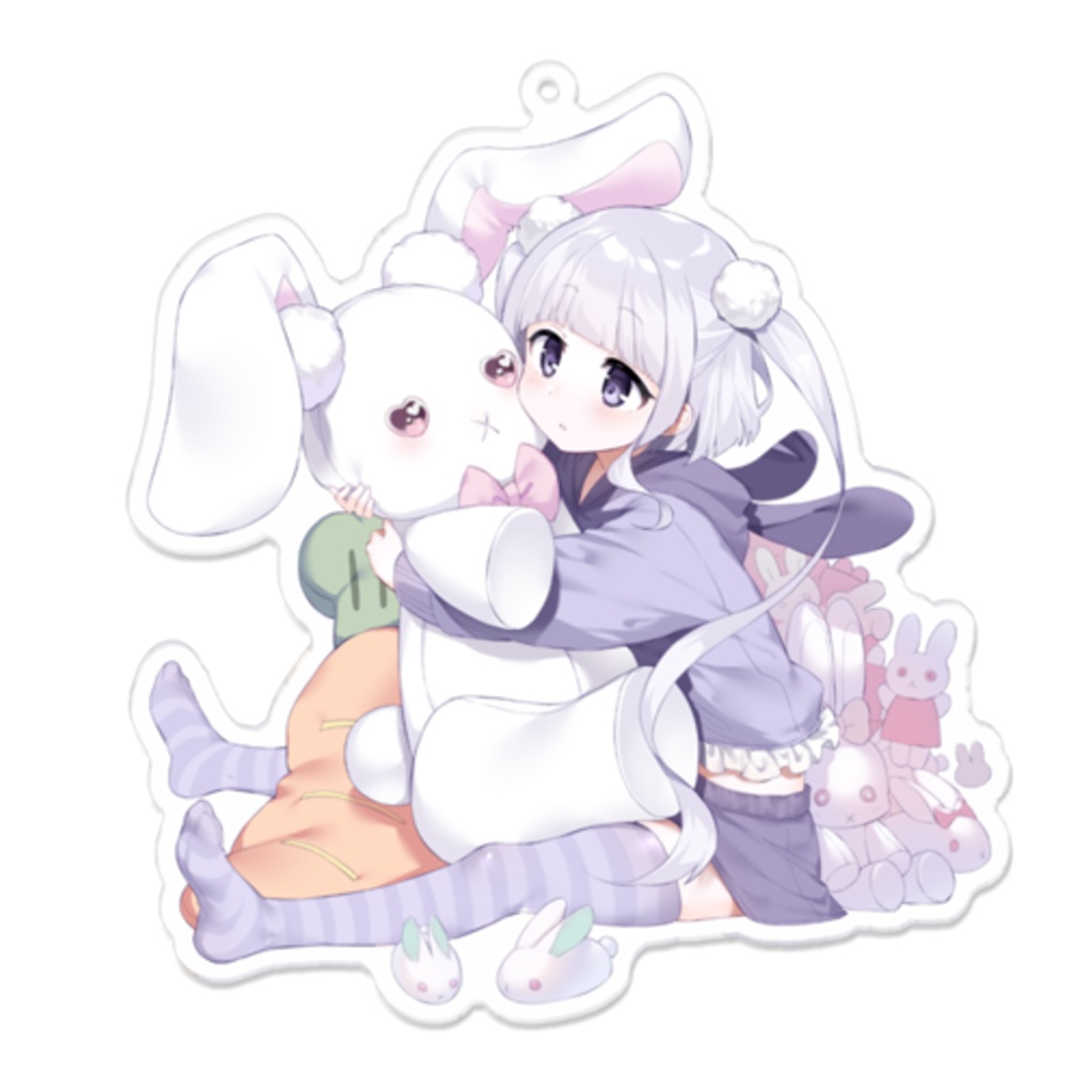 【1周年記念】くいうさアクリルキーホルダー