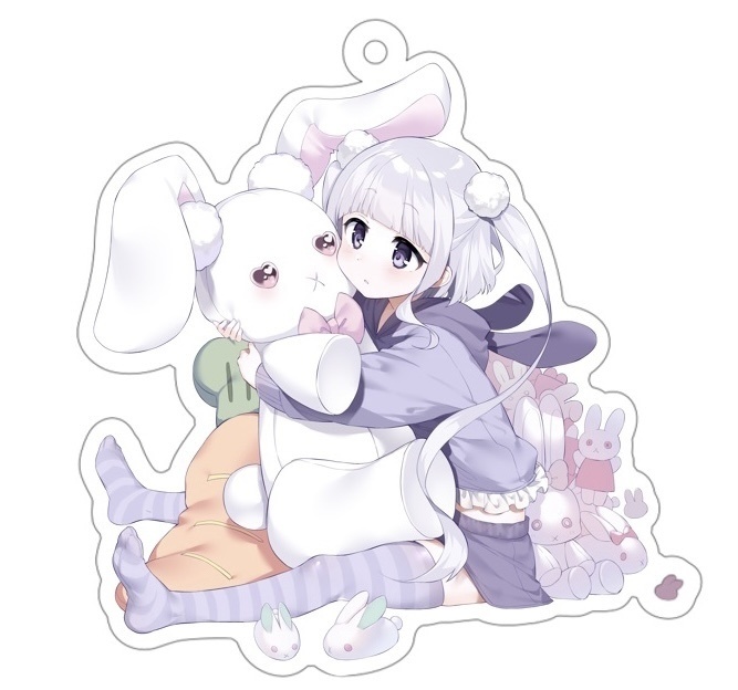 【1周年記念】くいうさアクリルキーホルダー