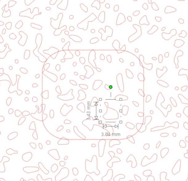 大きめサイズ のエアブラシ用ステンシル テクスチャー テンプレート_【B】 (ポリプロピレン製)