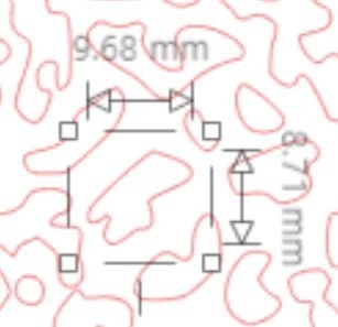 エアブラシ用ステンシル【C】テクスチャーテンプレート大・小サイズセット(ポリプロピレン製)