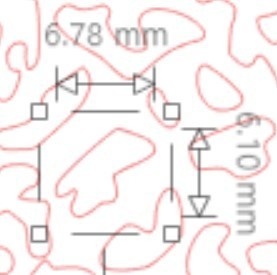 エアブラシ用ステンシル【C】テクスチャーテンプレート大・小サイズセット(ポリプロピレン製)