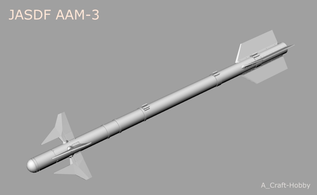 JASDF AAM-3 空対空ミサイル (2発セット)＿Ver3.0 - A_Craft-Hobby - BOOTH
