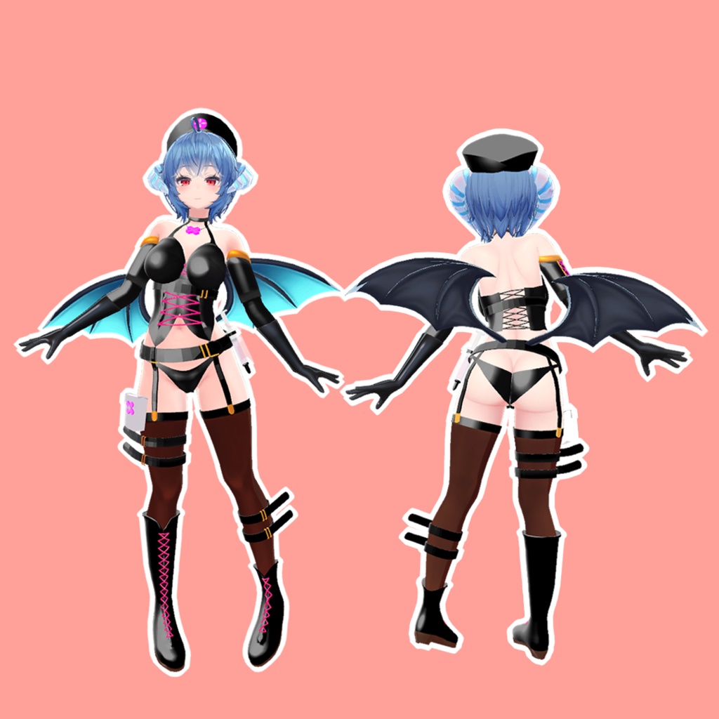 「イメリス専用衣装」ブラックナースボンデージ