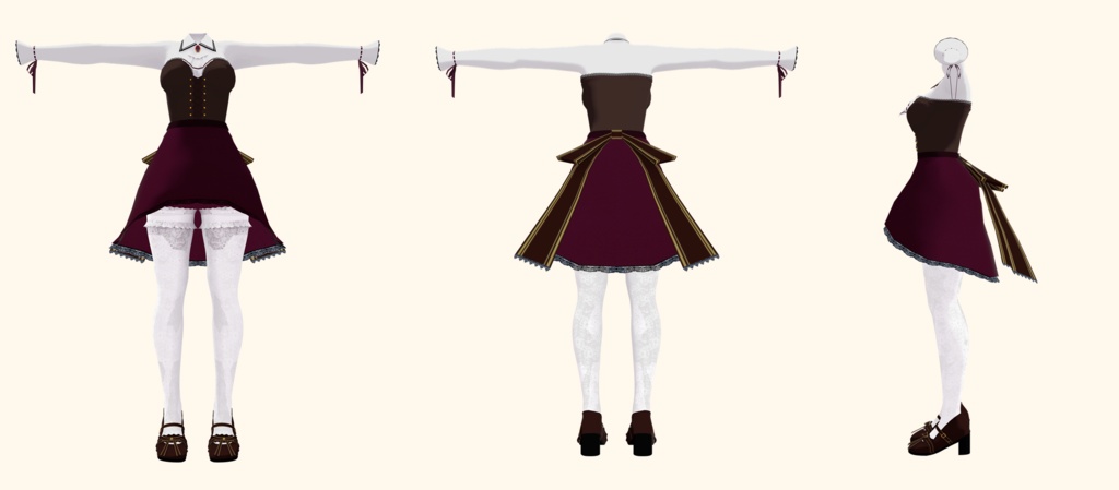 「モフィラ専用衣装」コルセットワンピース