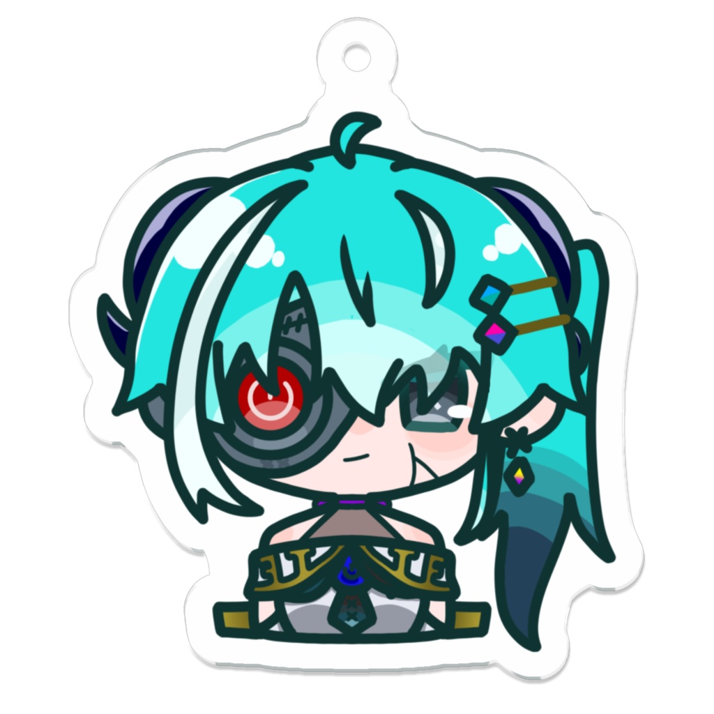 冬華わらび でふぉるめ アクリルキーホルダー(新V体Ver.)