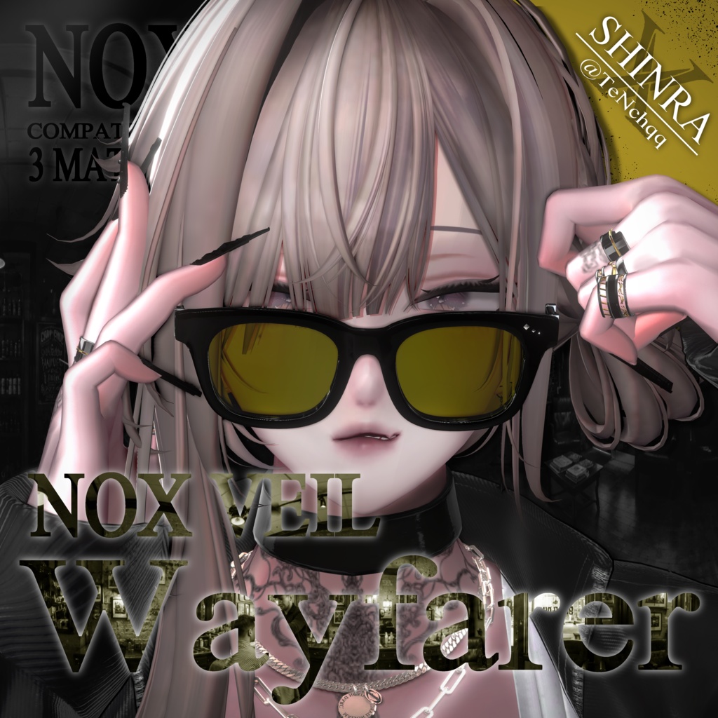 Wayfarer sunglasses【NOX VEIL】全アバター対応