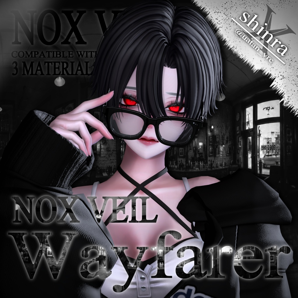 Wayfarer sunglasses【NOX VEIL】全アバター対応