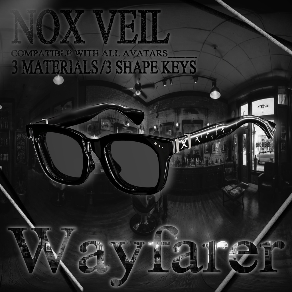 Wayfarer sunglasses【NOX VEIL】全アバター対応