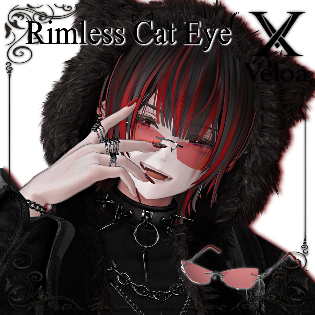 Rimless Eye Cat【セール中❕】全アバター対応