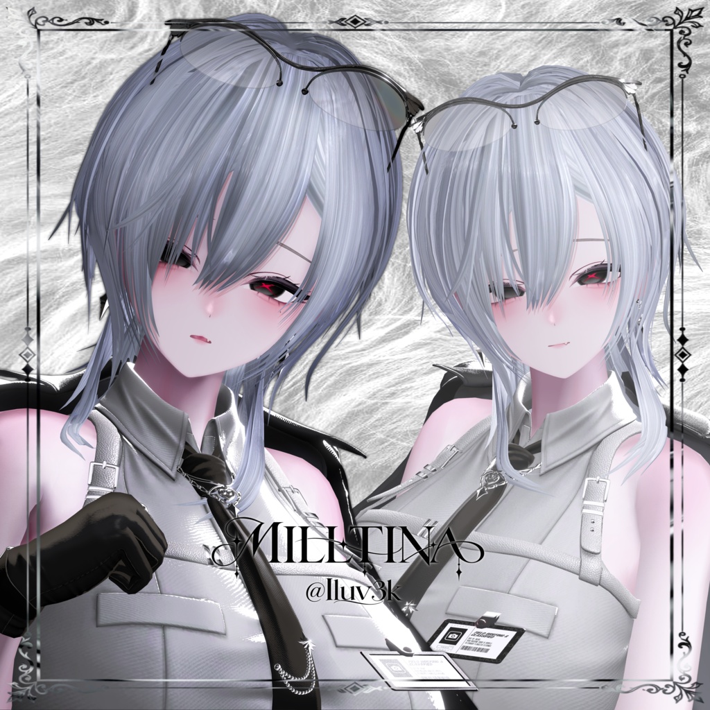 Veil Wolf Hair+Glass【7アバター対応】