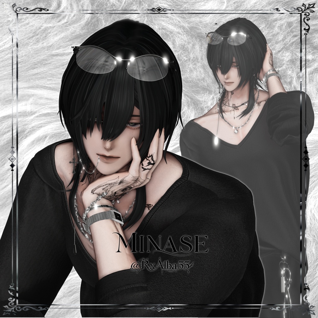 Veil Wolf Hair+Glass【7アバター対応】