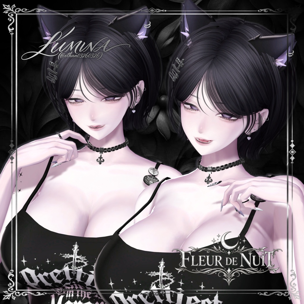 Fleur de Nuit choker