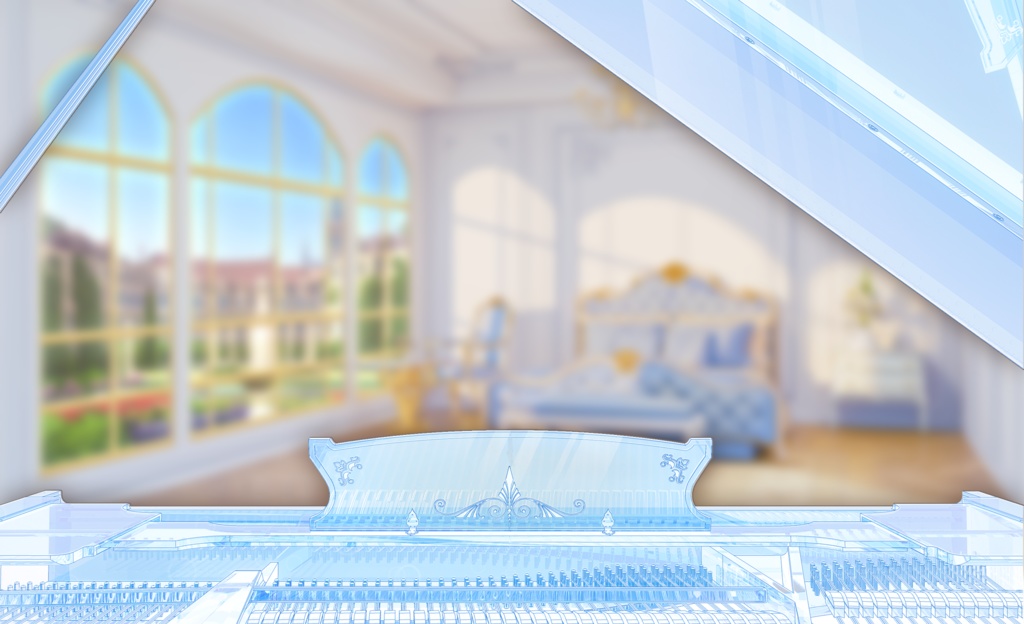 【VTuber素材】配信枠・配信画面用 ピアノ9色