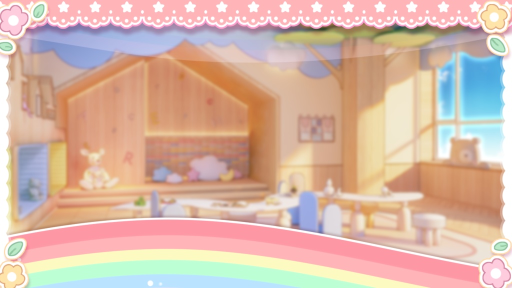 【配信背景+UI+カバー】幼稚園VTuber遊戯&雑談&歌回&日没