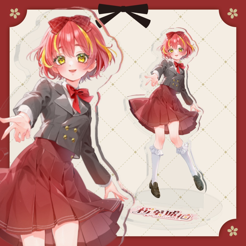 桜葉琥珀2周年記念グッズ-アクリルスタンド