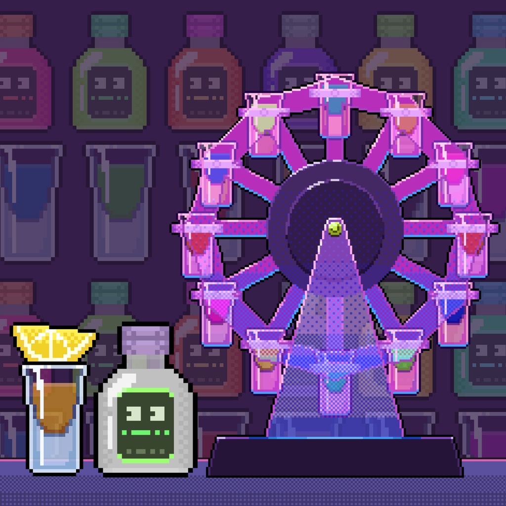 【ドット絵】どこかで見たことのあるお酒素材