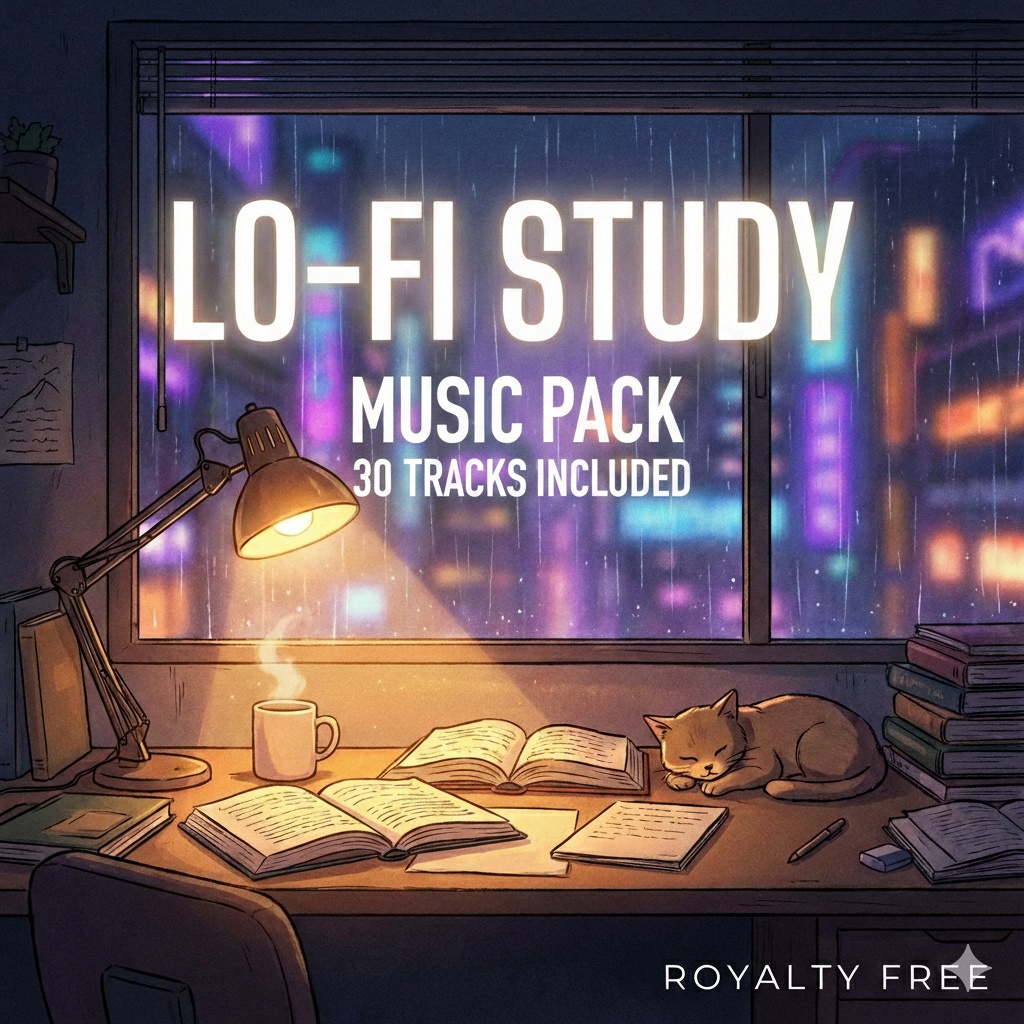 【用途特化】Lo-fi作業用BGM素材集｜全30曲｜商用利用可
