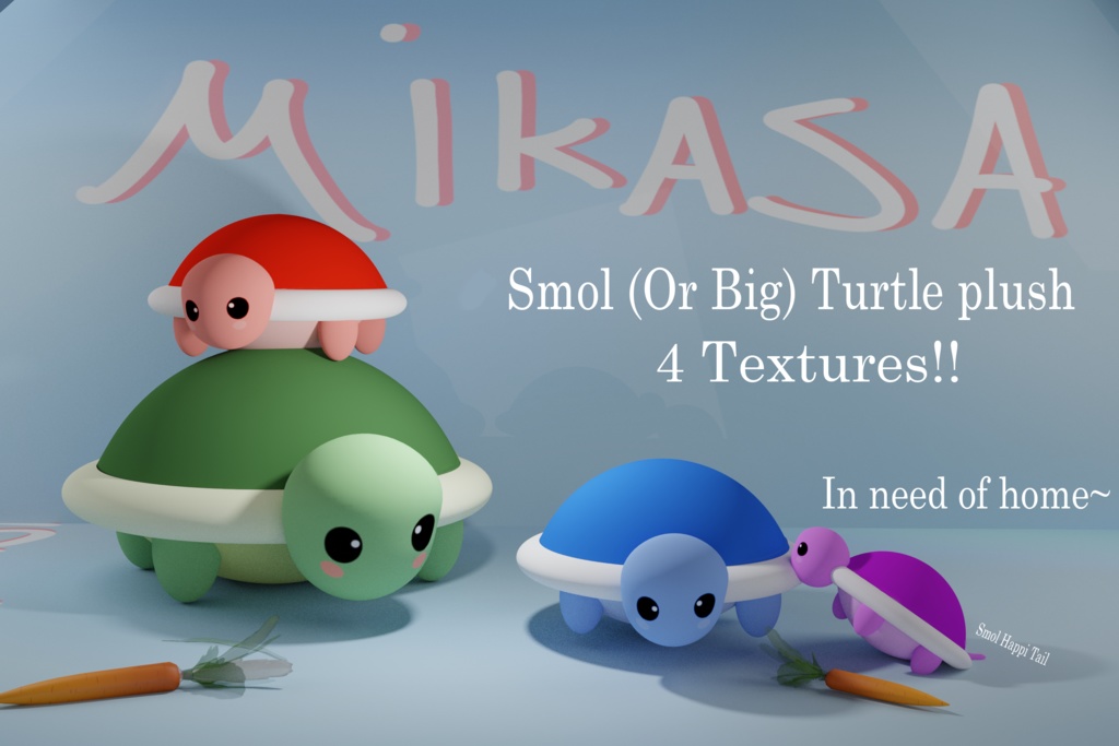 Turtle plushie  /  亀のぬいぐるみ