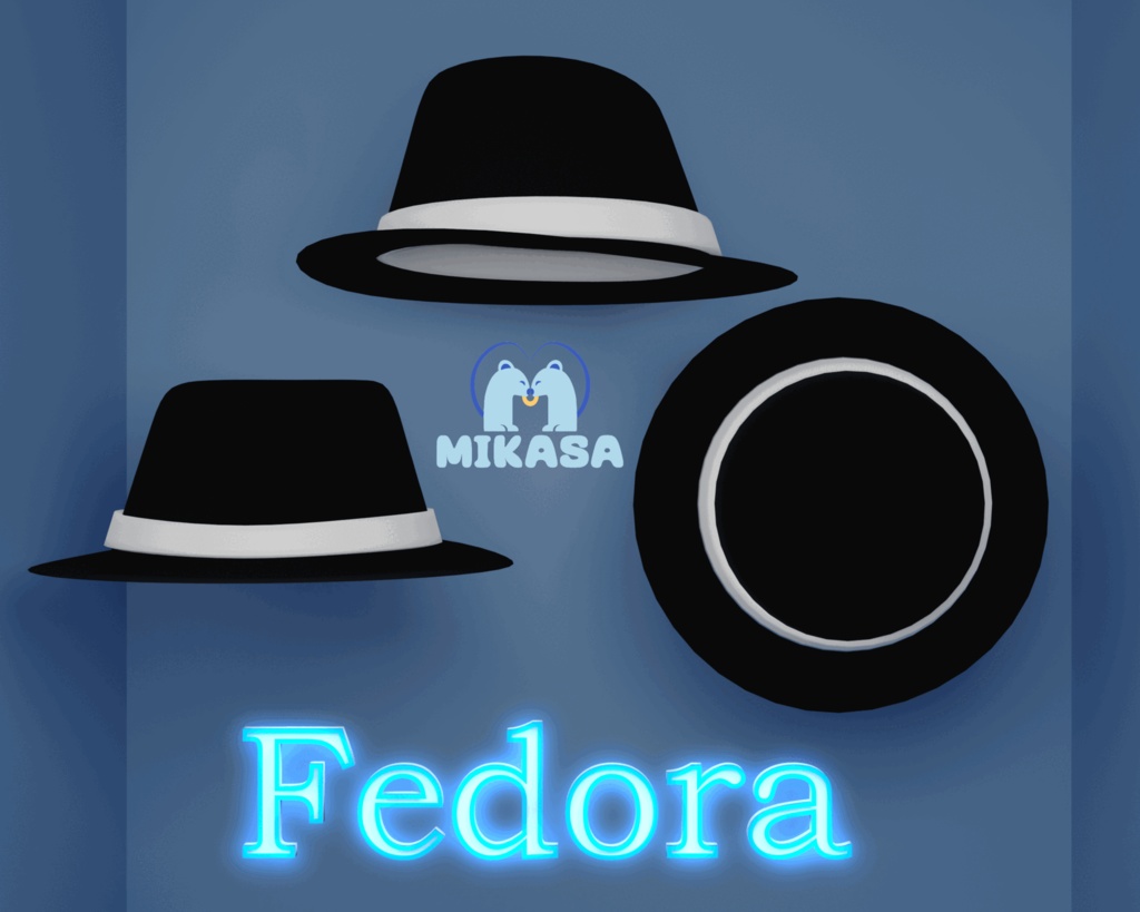 🎩Fedora hat🎩FREE (フェドーラ帽)