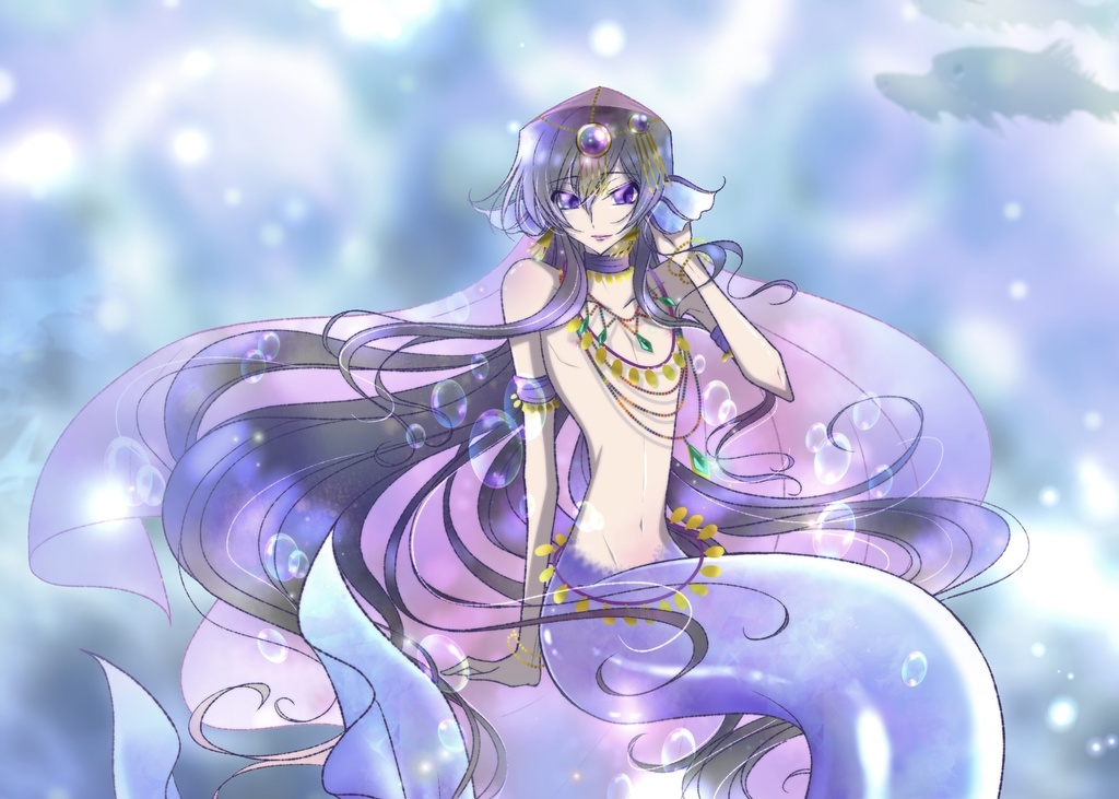 人魚オーロラアクリルスタンド