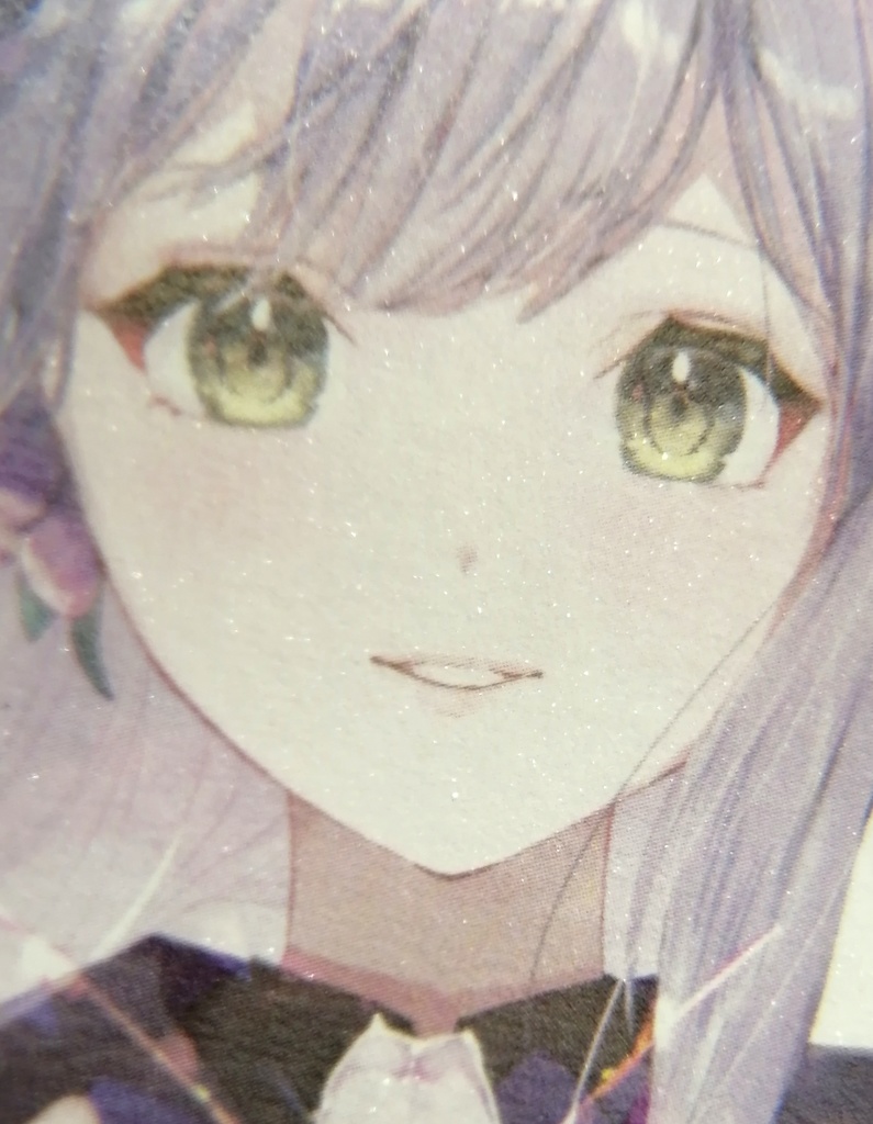 【オリジナル】紫ユリの女の子【ポストカード】