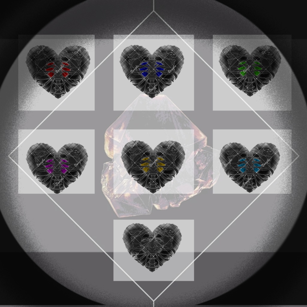 ❥RiDs HearT tattoo❧【VRC想定】