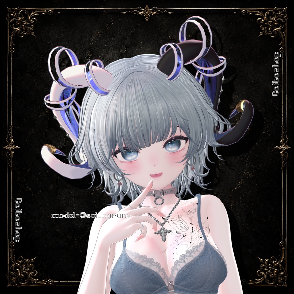 ⟡.· 月詠_Ribbon.Horn_ ⟡.·【VRC想定】