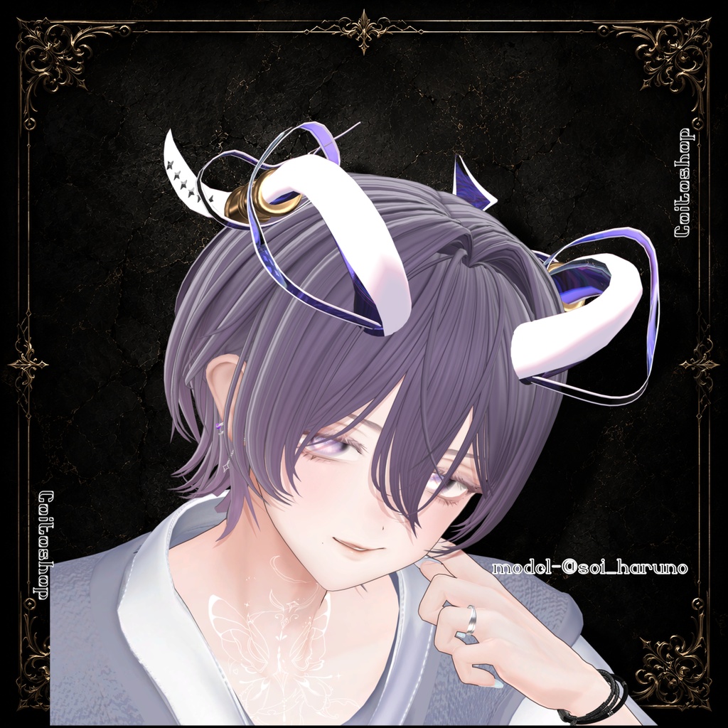 ⟡.· 月詠_Ribbon.Horn_ ⟡.·【VRC想定】