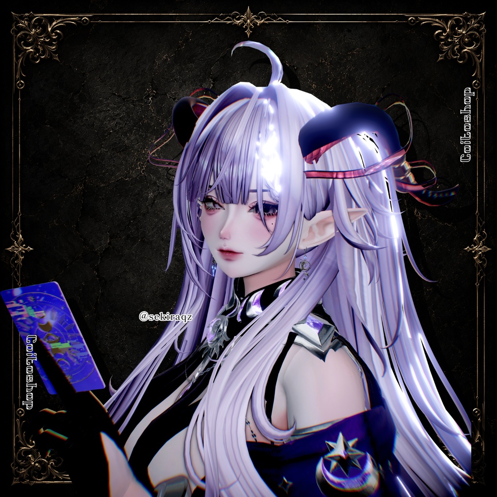 ⟡.· 月詠_Ribbon.Horn_ ⟡.·【VRC想定】