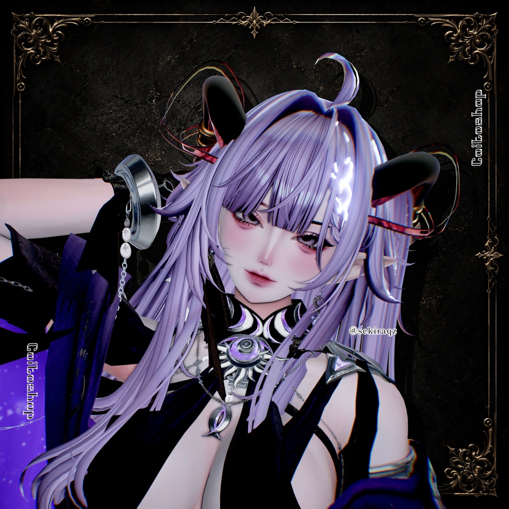 ⟡.· 月詠_Ribbon.Horn_ ⟡.·【VRC想定】