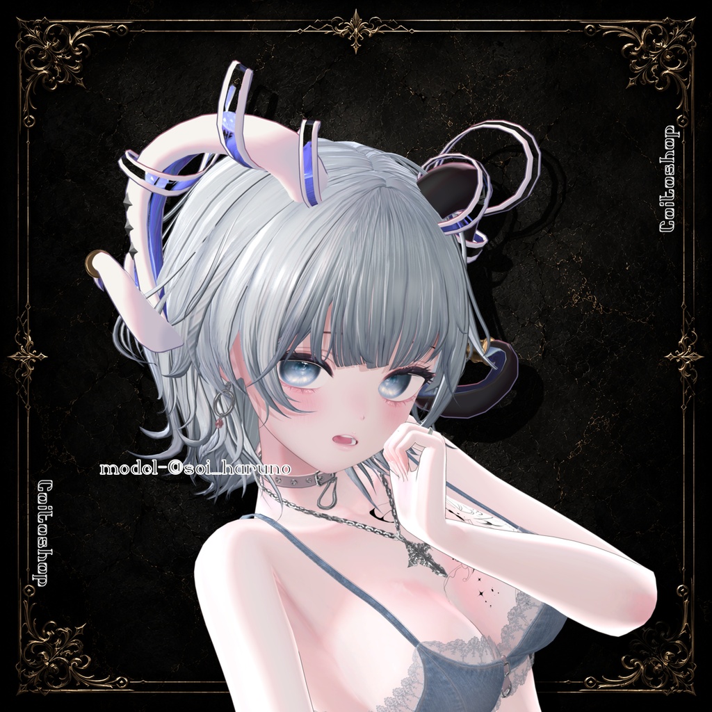 ⟡.· 月詠_Ribbon.Horn_ ⟡.·【VRC想定】