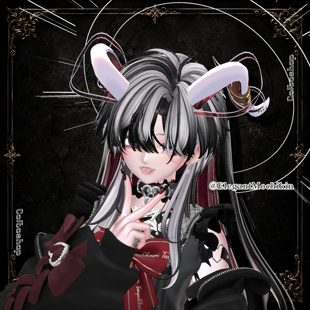 ⟡.· 月詠_Ribbon.Horn_ ⟡.·【VRC想定】