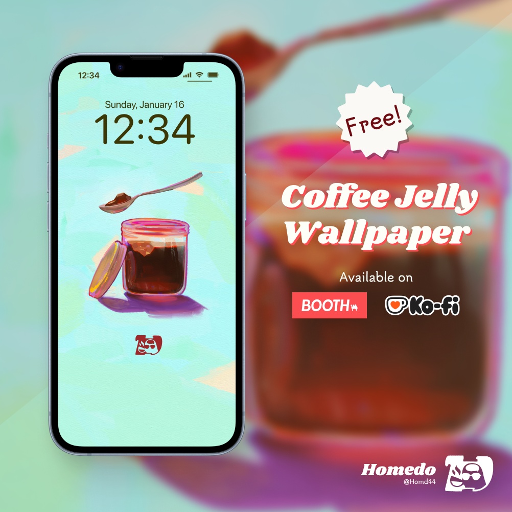 【無料】スマホ壁紙 - コーヒーゼリー