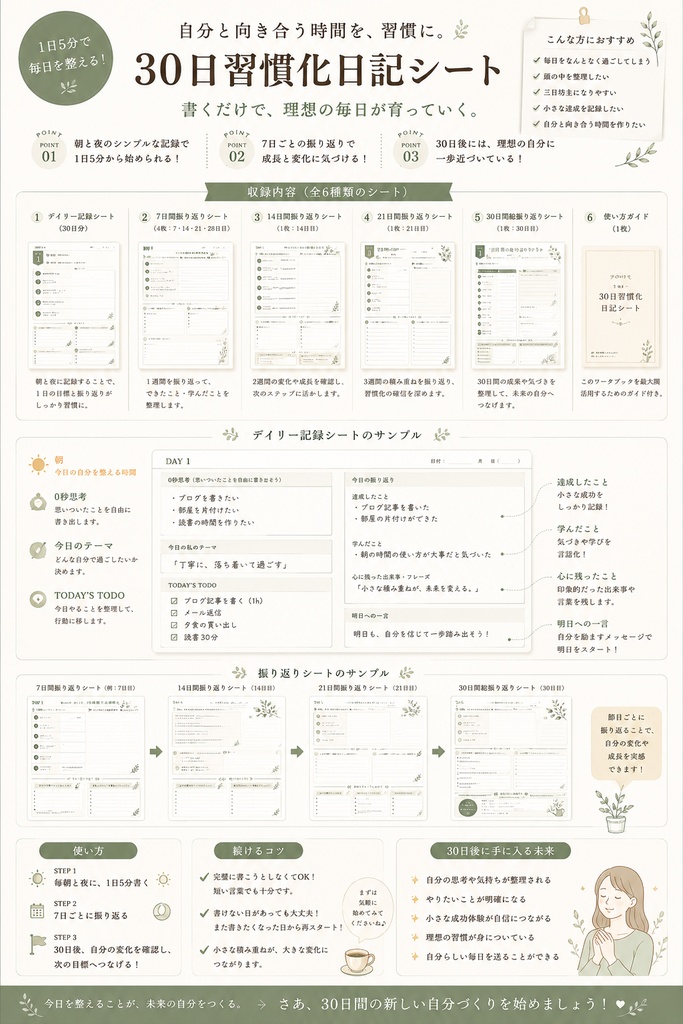30日習慣化ワークブック