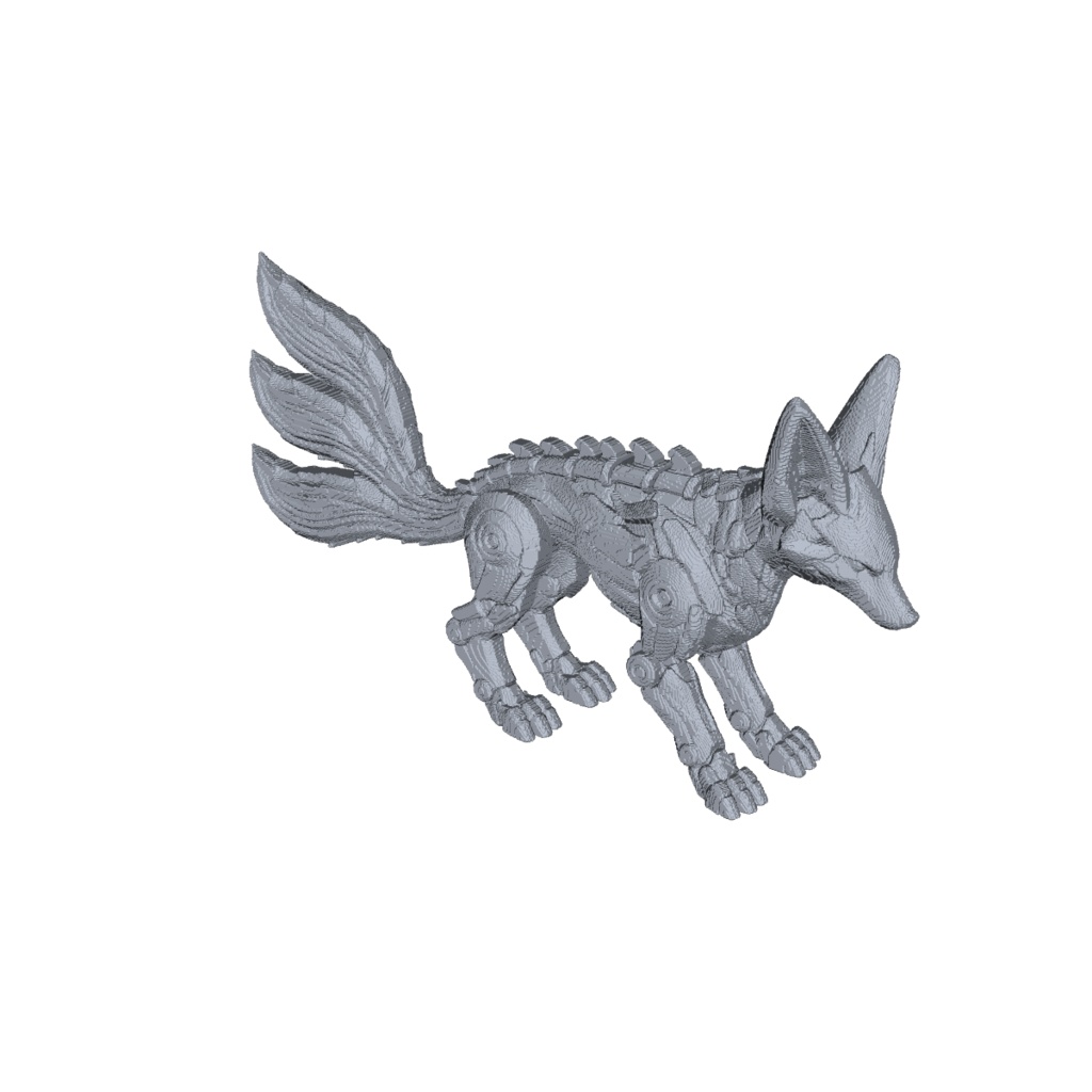 PlasmaFox 03|プラズマ・ステルス型サイバーフォックス|Civerbestias|3Dプリント用STL