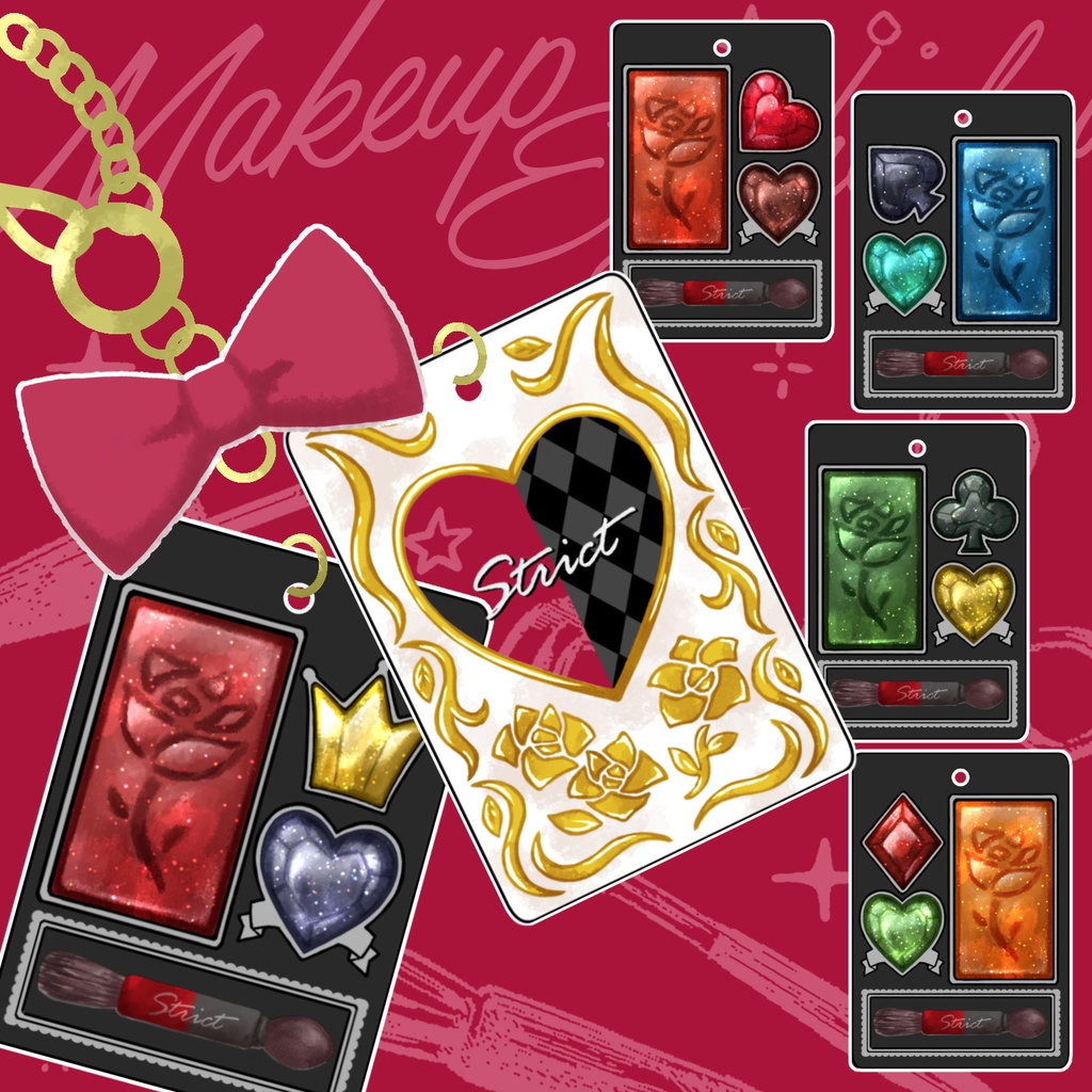 【ハーツラビュル】アイシャドウパレット風アクキー